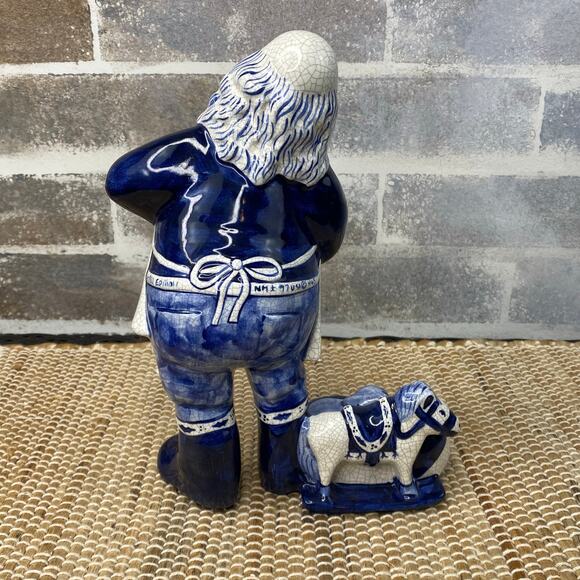 Limited Edition '97 Potting Shed Dedham Pottery Santa and Toys Ceramic Figurine - Picture 10 of 15